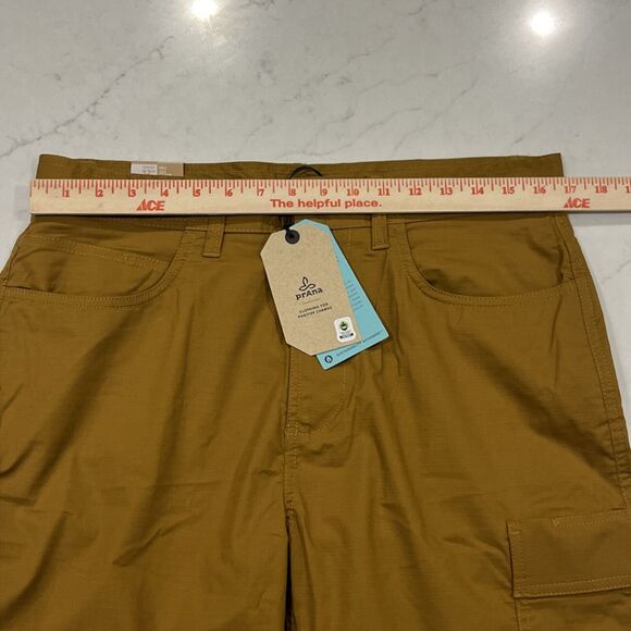 Prana‎ NEW Double Peak Cargo Shorts Mens 32 x 10" Bronze Standard Fit Outdoor - Picture 10 of 15